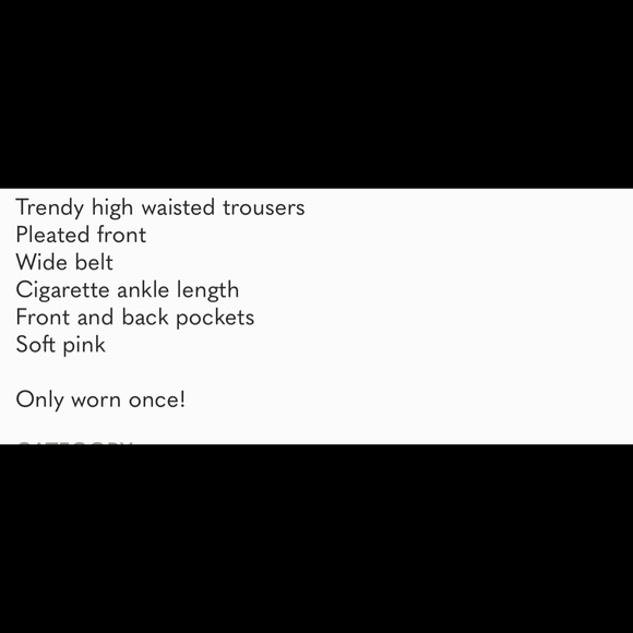 Zara belted trousers - nude pink - XS - Picture 7 of 7